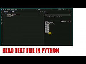 how to read text file in python | python read text file line by line | read text file with VS code