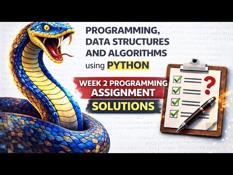Programming, Data Structures and Algorithm Using Python Week2 Programming Answers with Code.