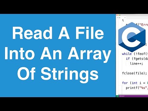 Read And Store Each Line Of A File Into An Array Of Strings | C Programming Example