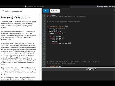 Meta General Engineer Interview Prep - Arrays - Passing Yearbooks - Python