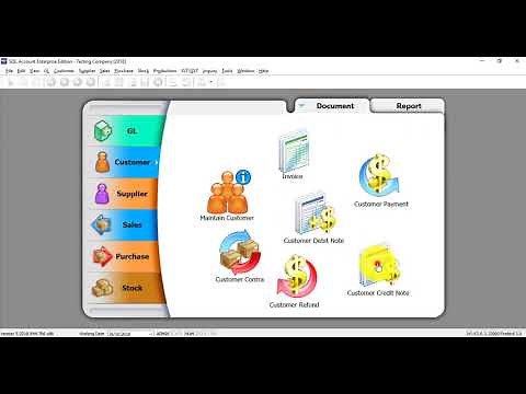 SQL Accounting Software Tutorial 038 Journal Entry