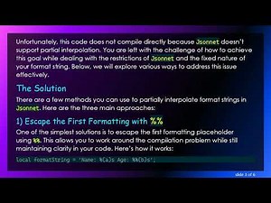 Mastering Jsonnet String Interpolation