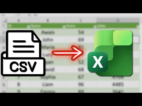 How to Convert CSV to Excel