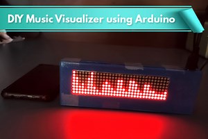 DIY Music/Audio Visualizer using 32x8 Dot Matrix Display and Arduino