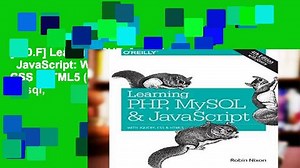[P.D.F] Learning PHP, MySQL JavaScript: With jQuery, CSS HTML5 (Learning Php, Mysql,