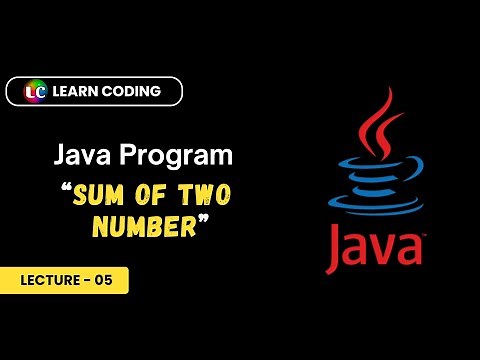 Add two numbers in Java | Learn Coding