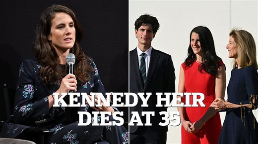 Jack Schlossberg looks heartbroken as he attends sister's funeral