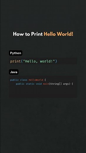 Python vs Java Hello World Showdown!