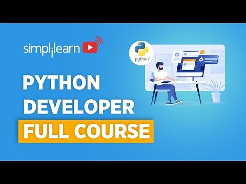 Python Developer Full course | Python Programmer Course | Python For Beginners | Simplilearn