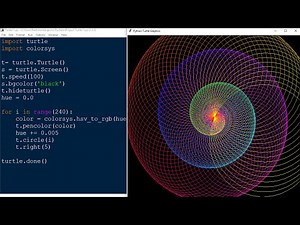 Python turtle Graphics Design | beautiful Circle | #Turtle