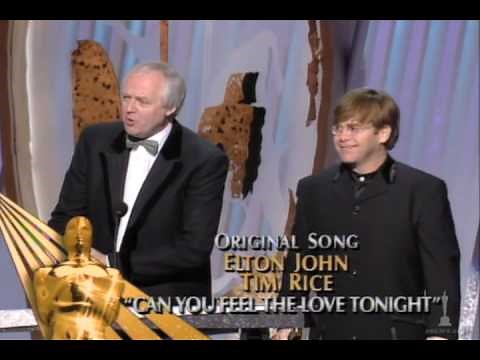 Elton John and Tim Rice Win Original Song: 1995 Oscars