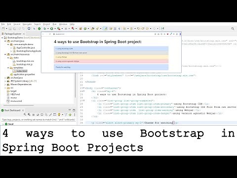 4 ways to use Bootstrap in Spring Boot
