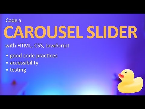 Carousel slider tutorial with HTML, CSS, JavaScript