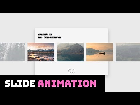 Animation slideshow Html CSS Javascript | Css tutorial
