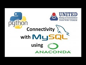How to connect Python with Mysql using Anaconda