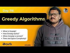 Greedy Algorithms Explained in Telugu with Real-Life Examples | srkcodes