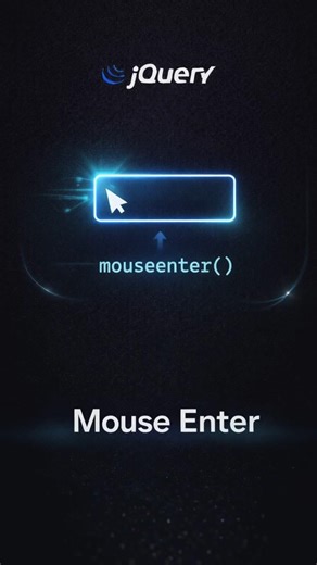 jQuery Mouse Enter Event 🔥 Smooth Hover Effects #coding #shorts