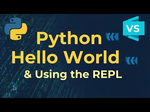Python Hello World & Using the REPL | Beginner Python Tutorial