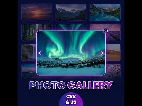 Photo Gallery with Lightbox Modal – CSS & JavaScript Tutorial | Image Gallery