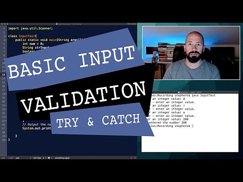 Basic User Input Validation in Java