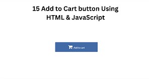 17  Add to Cart button Using HTML & JavaScript