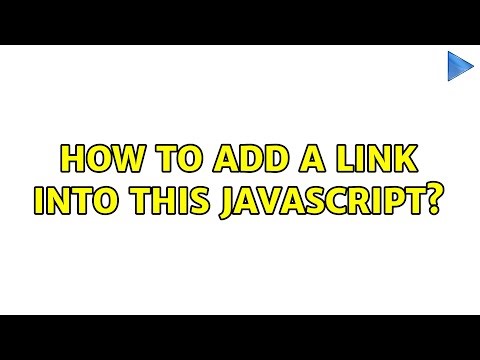 How to add a link into this javascript?