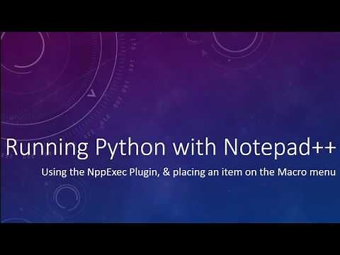 Running Python Code with Notepad++ - using NppExec