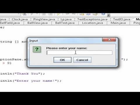 JOptionPane - Java Basics