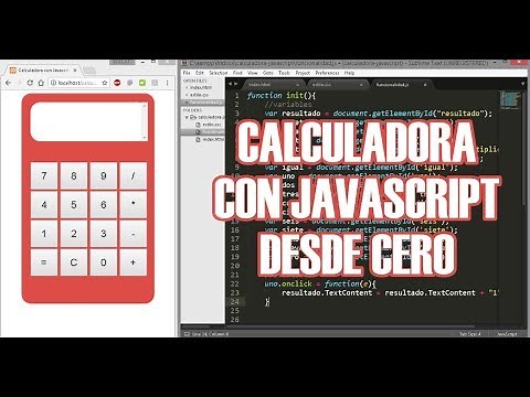Calculadora con Javascript, Html y CSS desde Cero