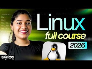 [ಕನ್ನಡ] Linux Full Course with Shell Scripting 2026 | Linux Tutorial in One-Shot | Microdegree