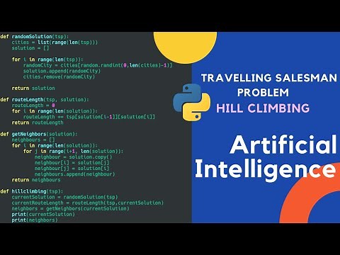 Travelling Salesman Problem using Hill Climbing in Python | Artificial Intelligence