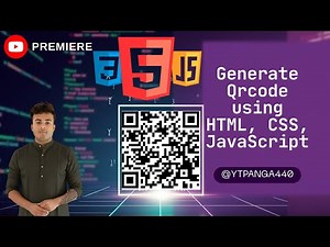 Generate QR Code using HTML, CSS & JavaScript | QR Code Generator Project Tutorial