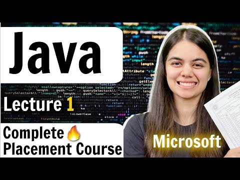 Introduction to Java Language | Lecture 1 | Complete Placement Course