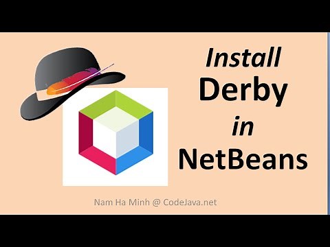 How to install Derby database in NetBeans