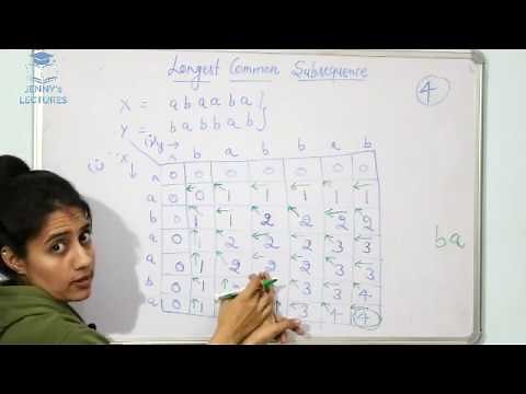 Longest Common Subsequence- Dynamic Programming | Data structures and algorithms