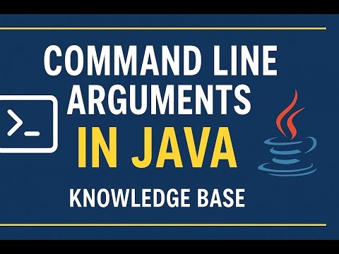 Command Line Arguments in Java | Beginner to Advanced | Knowledge Base #java ‪@knowledgebase2612‬