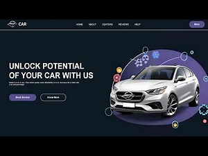 Car Website Using HTML & CSS | Step by Step Tutorial | Fast Code