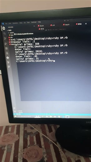 ruby | Euler project 'spiral primes' | CodeLearning