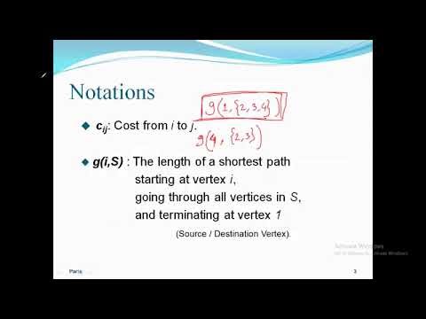 20 Travelling Salesman Problem (TSP Algorithm) Using Dynamic Programming (DP)