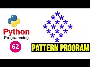Python Pattern Programs - Printing Stars '*' in Diamond Shape