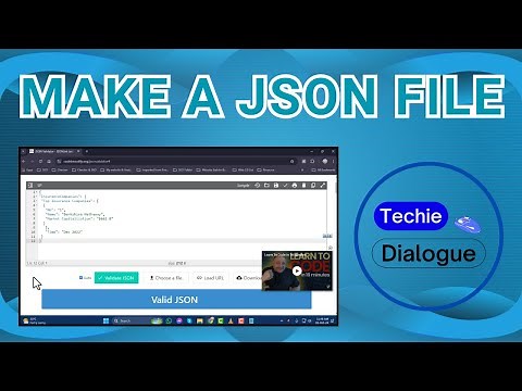 How to Make a JSON File