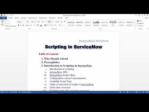 Scripting Part-1 | ServiceNow Developer Training | Scripting in ServiceNow | Scripting Tutorial