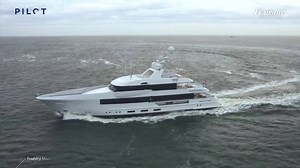The 44.20m Feadship Moon Sand during her sea trials. | Feadship