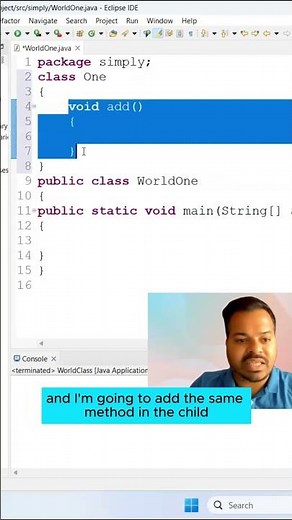 Method Overriding in Java #seleniumjava #testingframework #java #automationtesting #selenium #sdet
