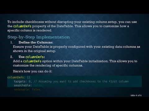 Adding an HTML checkbox in DataTable without Extra Columns
