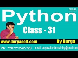 Learn Python Programming Tutorial Online Training by Durga Sir On 09-03-2018