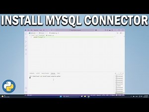 How To Install MySQL Connector Python in VS Code
