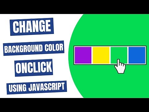 Change Background Color onclick using JavaScript