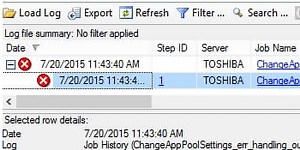 SQL Server Agent Error Logging for Powershell Job Steps