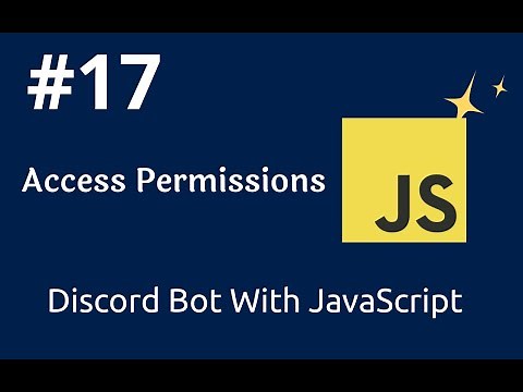 #17 How To Set Permissions For Members In Discord Bot | How To Code Discord Bot Using Javascript |